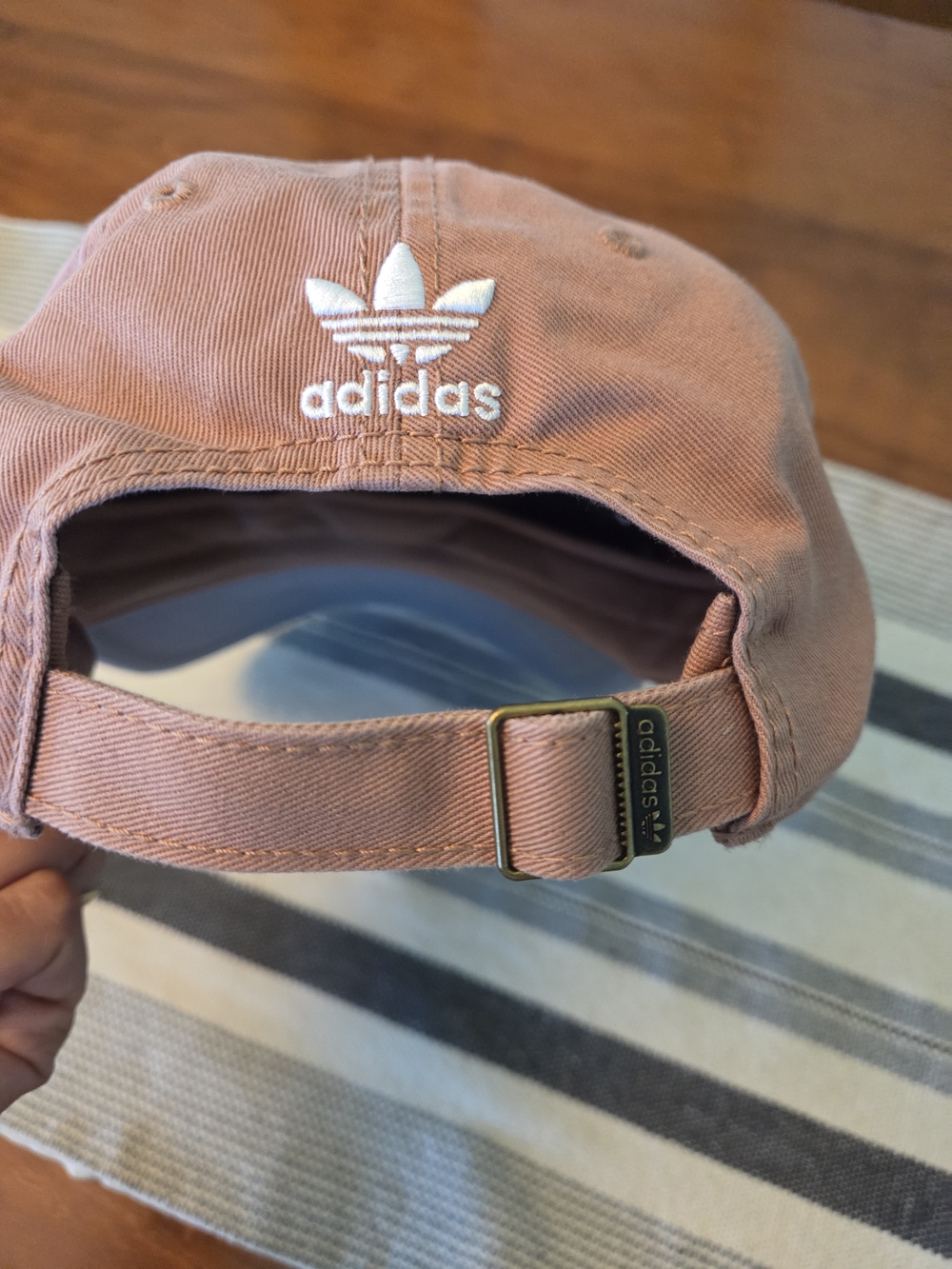 adidas Woman's Pink Trefoil Baseball Cap - Picture 2 of 4